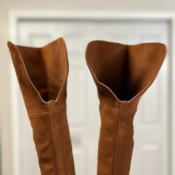 Coach Tan Suede Over-the-Knee Boots - Picture 12 of 12